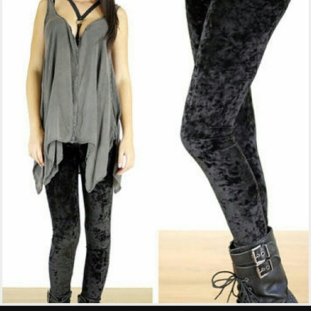 Crushed Velvet Leggings - Mossimo XL NWT