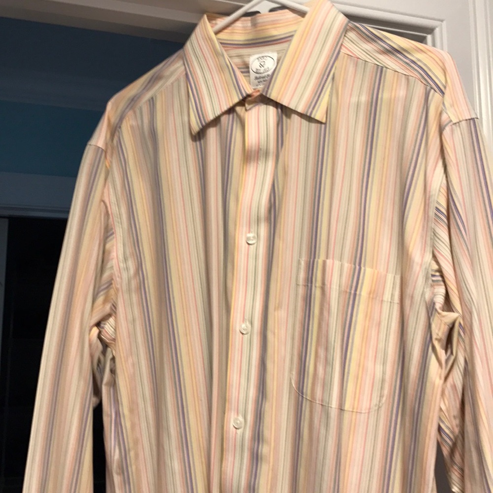 Men's button-down striped shirt