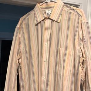 Men's button-down striped shirt