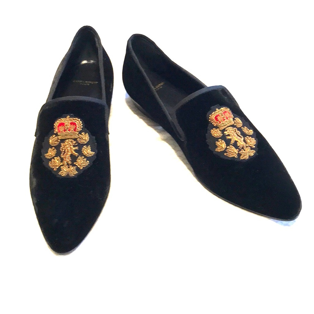 Saint Laurent Crest Venetian Loafers