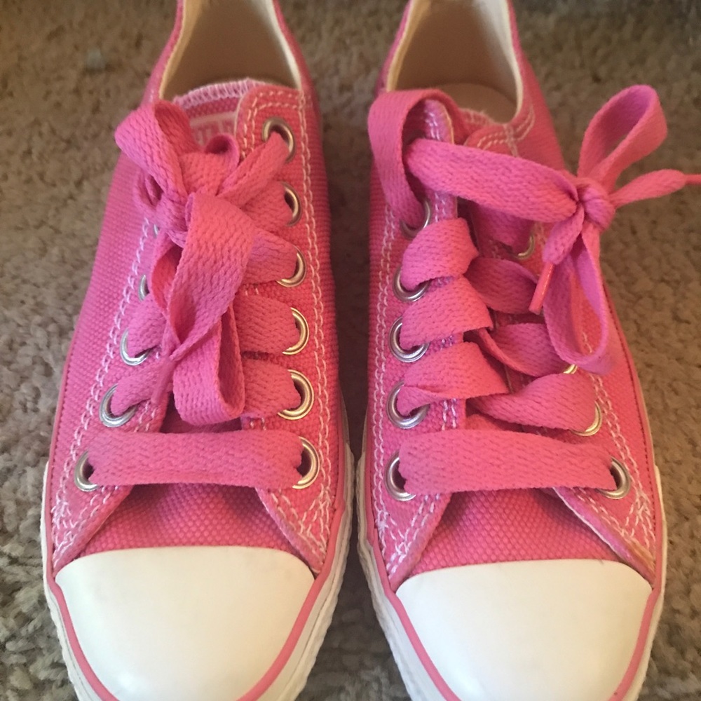 Converse all star pink shoes