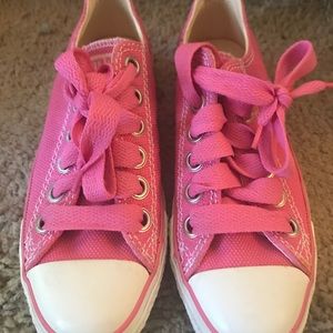 Converse all star pink shoes