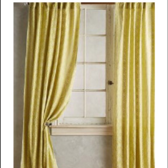 Anthropologie Accents Quadrille Curtain Panels 2 Poshmark
