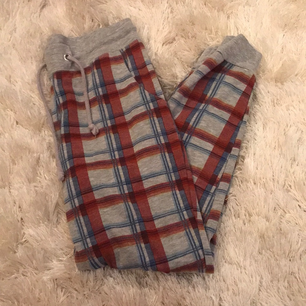 Plaid joggers