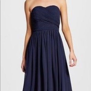 Navy blue bridesmaid dress