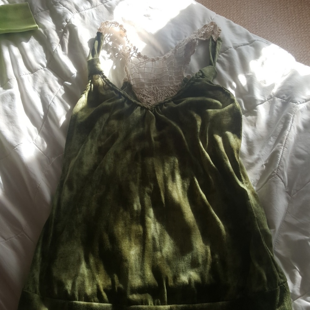 Green tank top