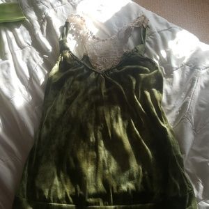Green tank top