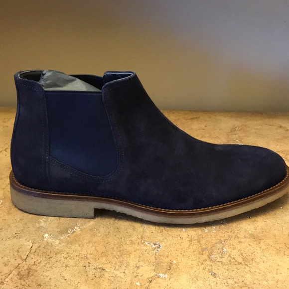 To Boot New York Navy Suede Boots