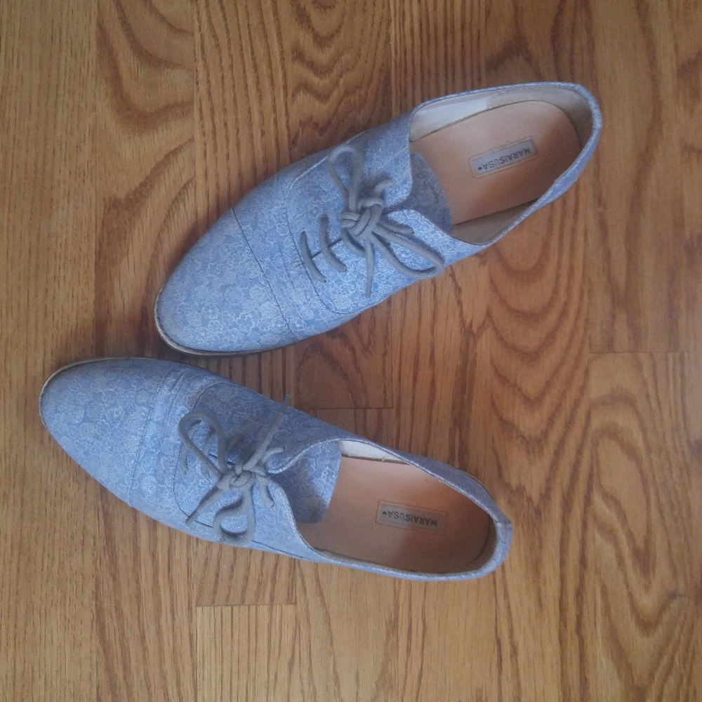 Marais USA Montauk Oxfords Blue Paisley, Size 9