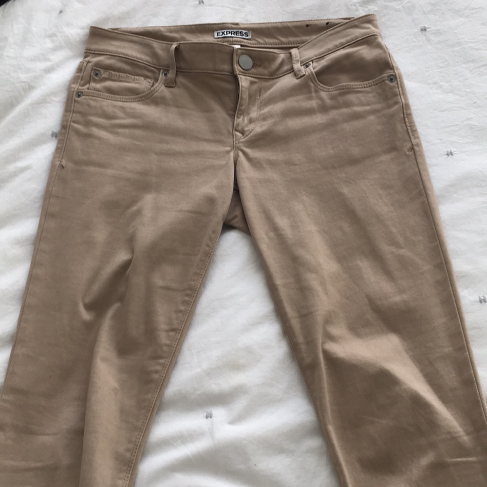 Express Khaki Stretch Jean | 4