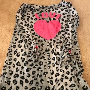Girls long sleeve sleep gown