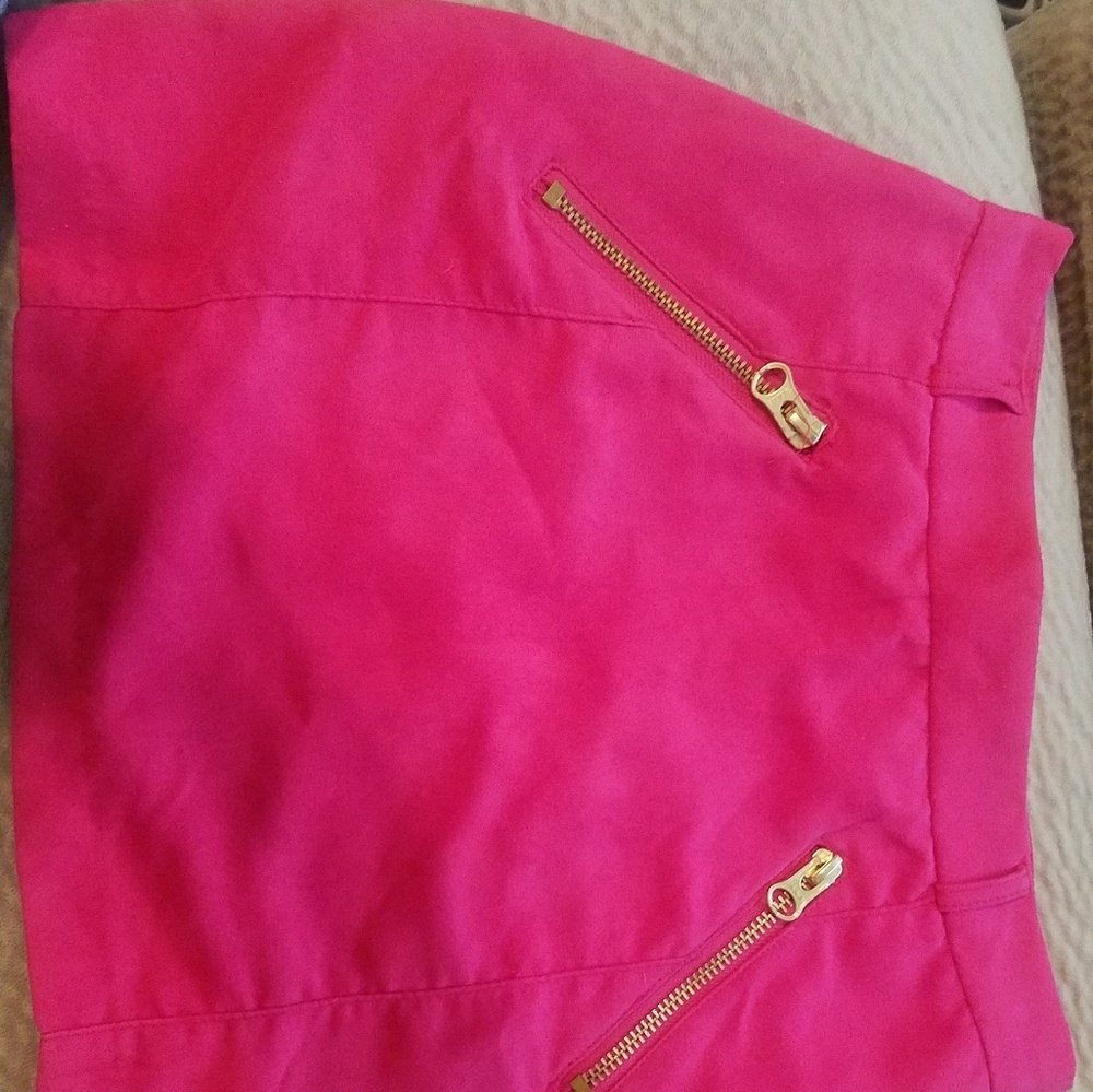 Hot pink skirt