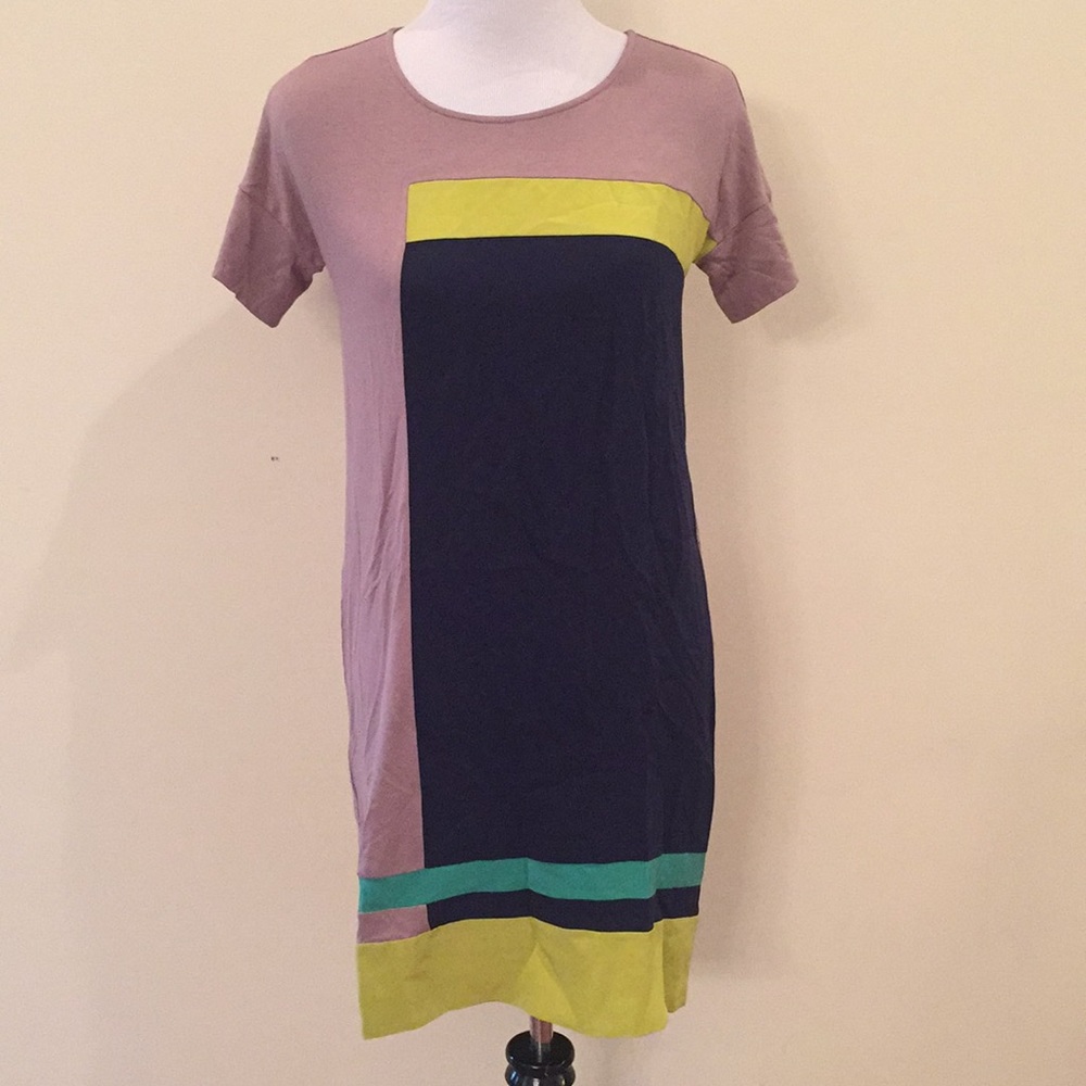 BCBGMAXAZRIA Louella 100% Silk and Rayon Dress