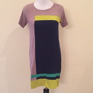 BCBGMAXAZRIA Louella 100% Silk and Rayon Dress