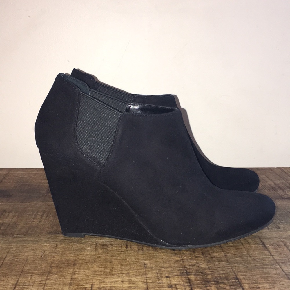 Vince Camuto Suede Wedge Booties