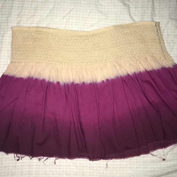 Old Navy Dresses & Skirts - Old Navy Fuchsia Dipped Ombré Smocked Mini Skirt