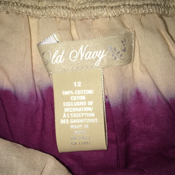 Old Navy Fuchsia Dipped Ombré Smocked Mini Skirt - Picture 2 of 2