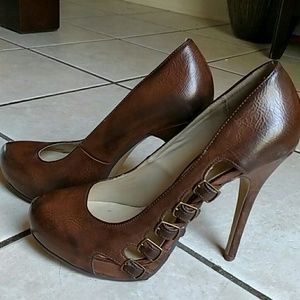 Michael Antonio Side Buckle Cut Out Heels