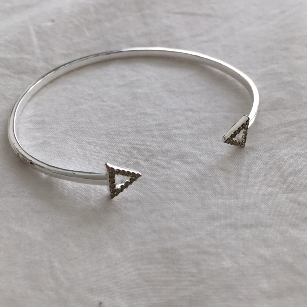Stella & Dot Pave Arrow Cuff - Silver