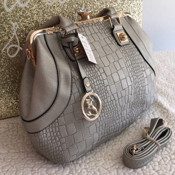 Cali & Karma Boutique Handbags - Silver metallic mermaid handbag / purse