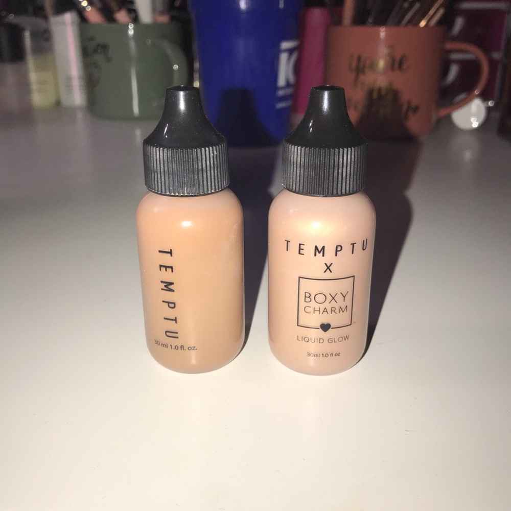 Temptu liquid glow and liquid bronzer