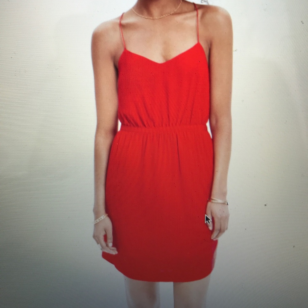 Madewell - Red silk starview cami dress - Picture 1 of 3