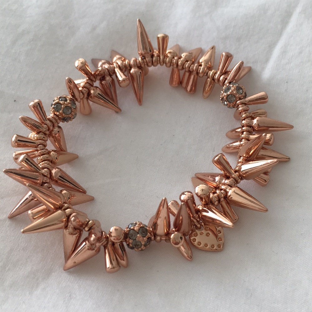 Stella & Dot Renegade Cluster Bracelet | Rose Gold