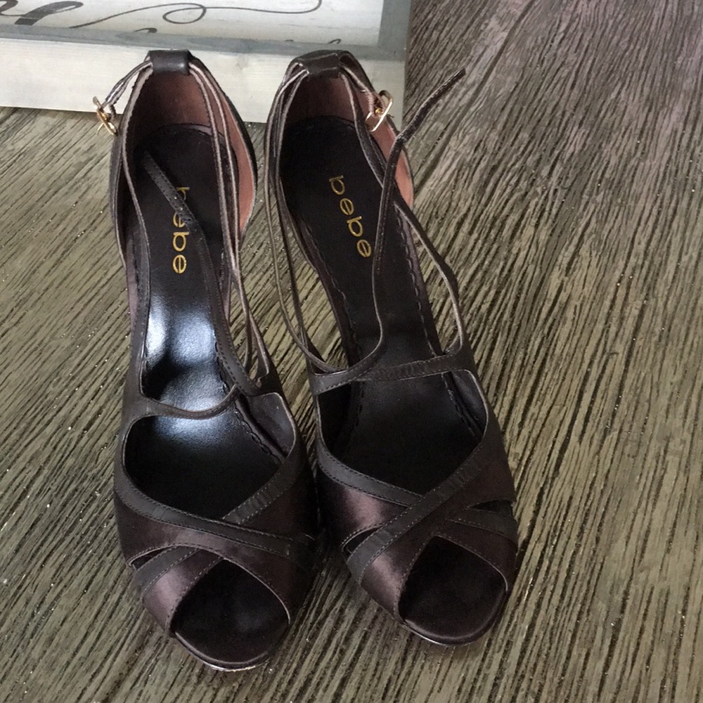 Brown Bebe Heels