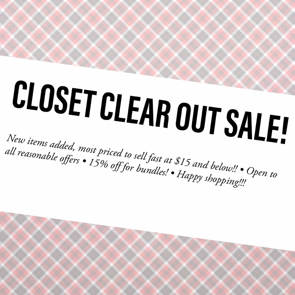 NEW ITEMS! 😇☺️☝️ CLOSET BLOW OUT SALE!