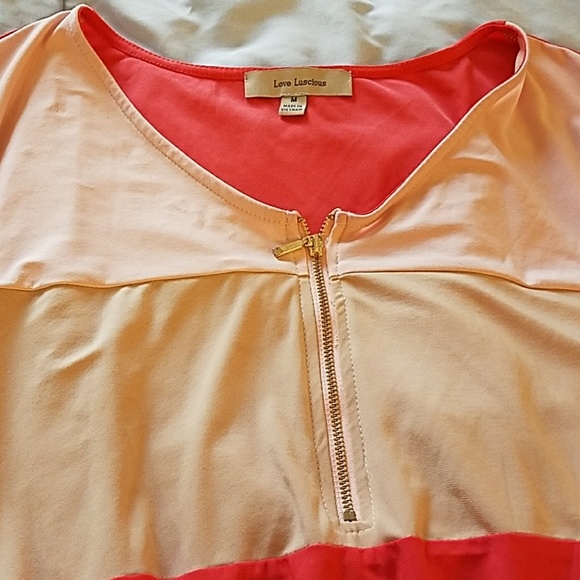 Pink Zip Front Dress - Picture 2 of 4