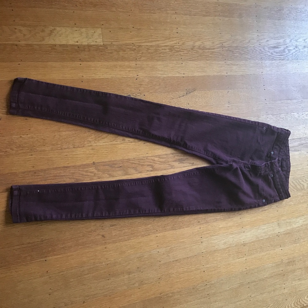 Carmar cranberry (very dark red) jeans
