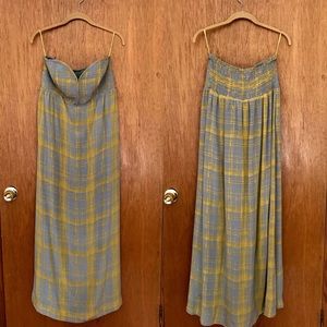 Anthropologie Maple Silk Maxi Dress L