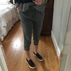 Free People Steel Grey Crop Pants SO SOFT size 0