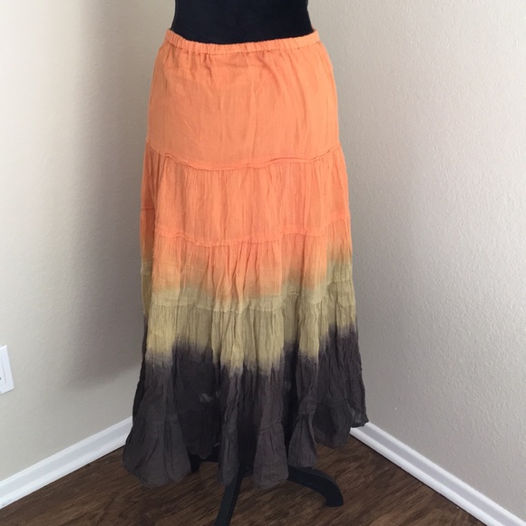 Perfect Fall Colors Boho Maxi Skirt - Picture 3 of 5