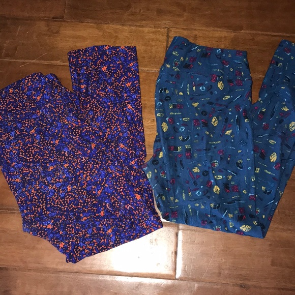 2 pairs Lularoe Leggings TC - Picture 1 of 3