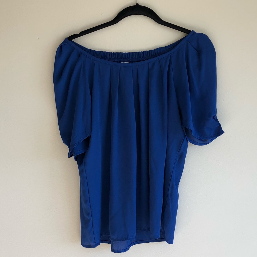 Royal blue top