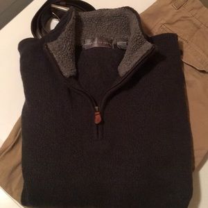 Oscar De La Renta quarter zip sweater