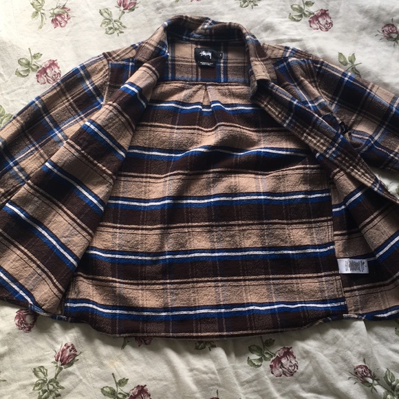 Stussy Flannel Button Down Long Sleeve Shirt - Picture 7 of 7
