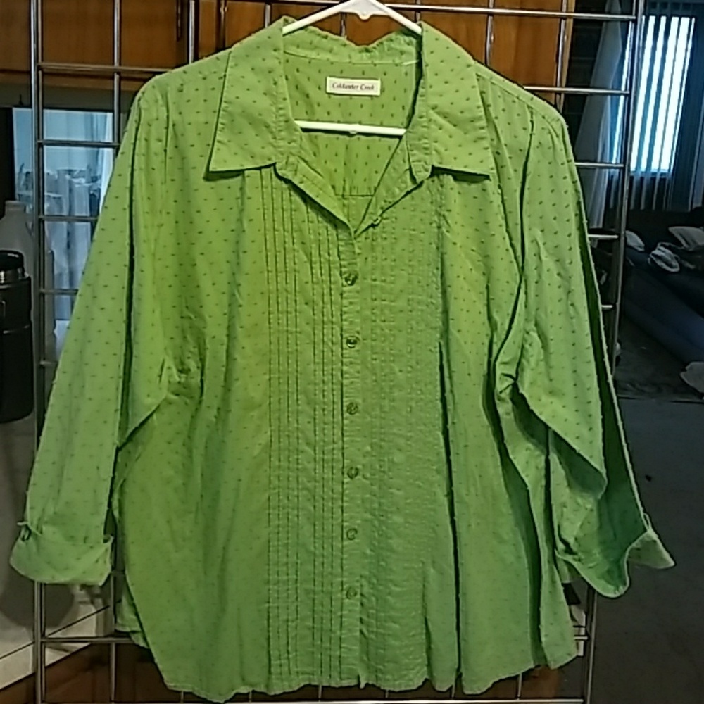 Button front blouse