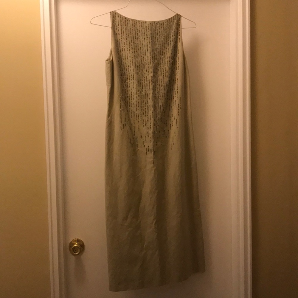 NWT Emanuel Ungaro Beaded Cream Gown size 2