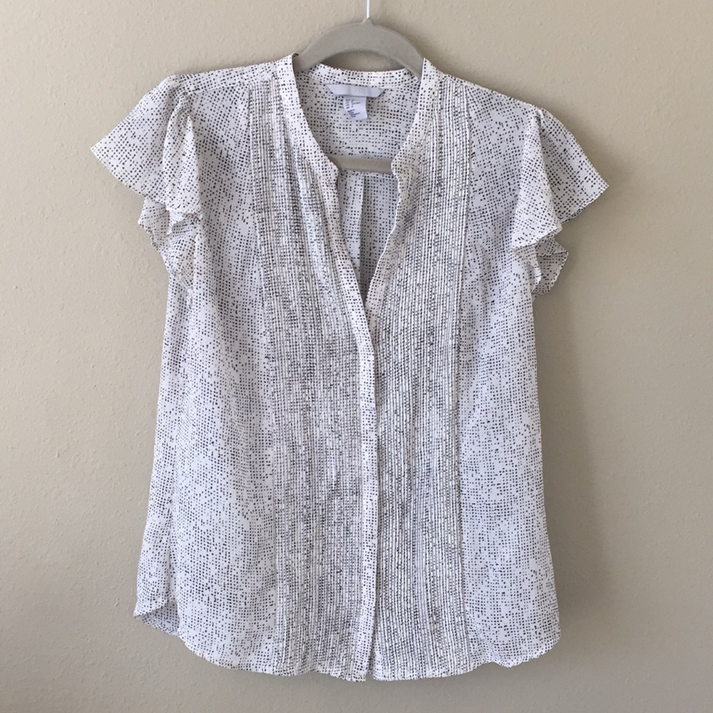 H&M flutter sleeve blouse