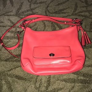 PINK COACH SATCHEL