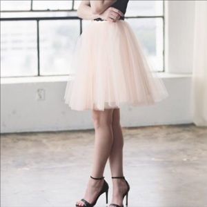 Space 46 Boutique Blush Tulle Skirt