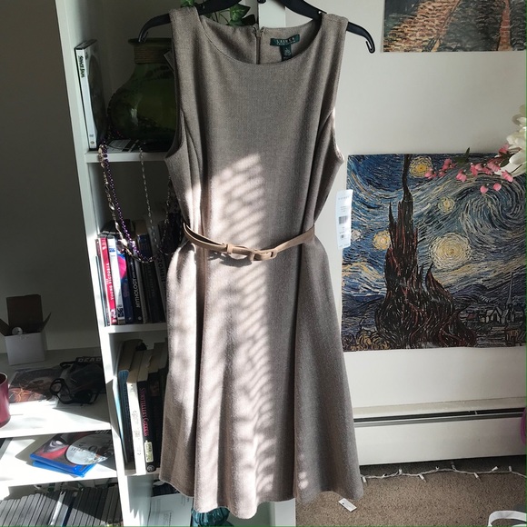 Ralph Lauren A Line Herringbone Fall Dress - Picture 1 of 4