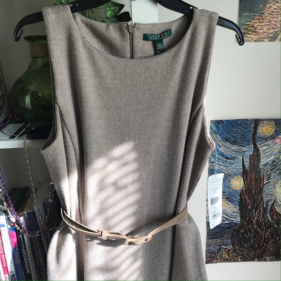 Ralph Lauren A Line Herringbone Fall Dress - Picture 2 of 4