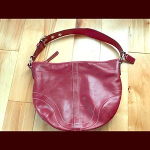 Red Coach Handbag