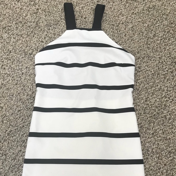 zara striped playsuit