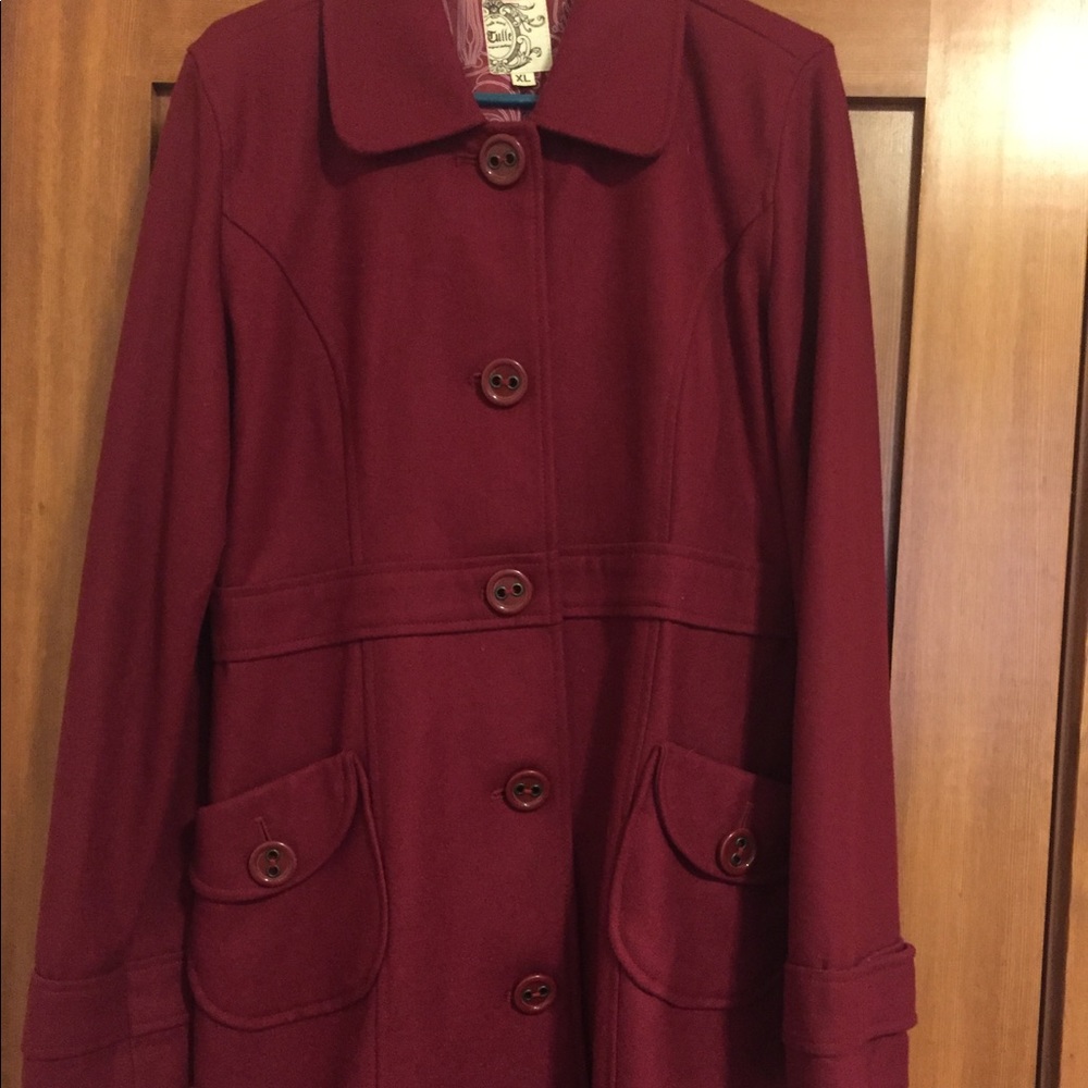 Red Pea coat