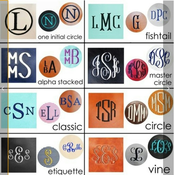 Custom Monogram Scalloped Tote - Picture 6 of 8