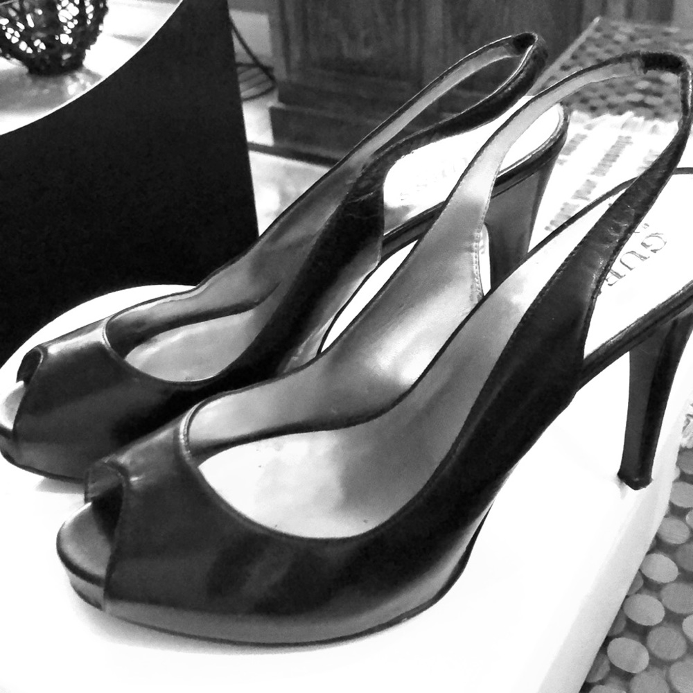 Guess sling back heels
